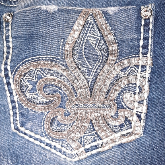 FADED GLORY DISTRESSED/RIPPED WOMEN'S DENIM JEANS | SIZE 10A - Picture 4 of 6